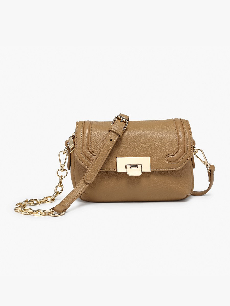 Casablanca Snap Crossbody-Taupe