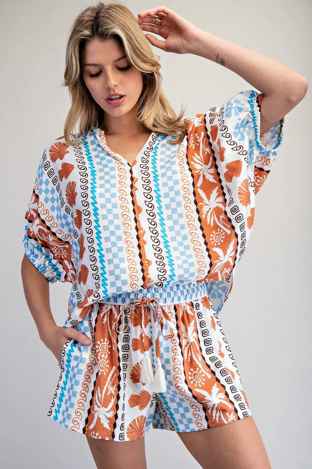 Coastal Clay Short Sleeve Top