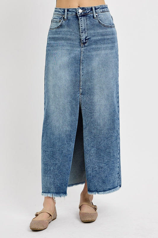 Long Denim Skirt