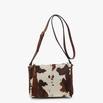 Sabrina Cow Two Tone Crossbody