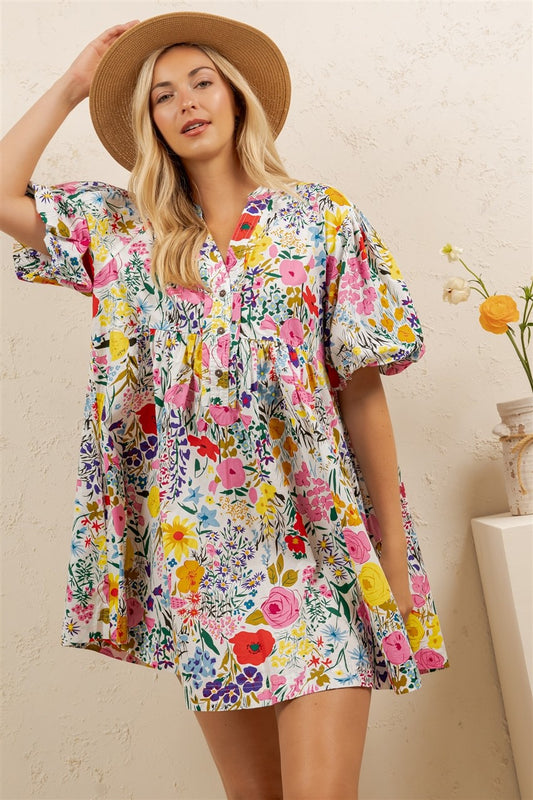 Wildflower Garden Tunic Dress
