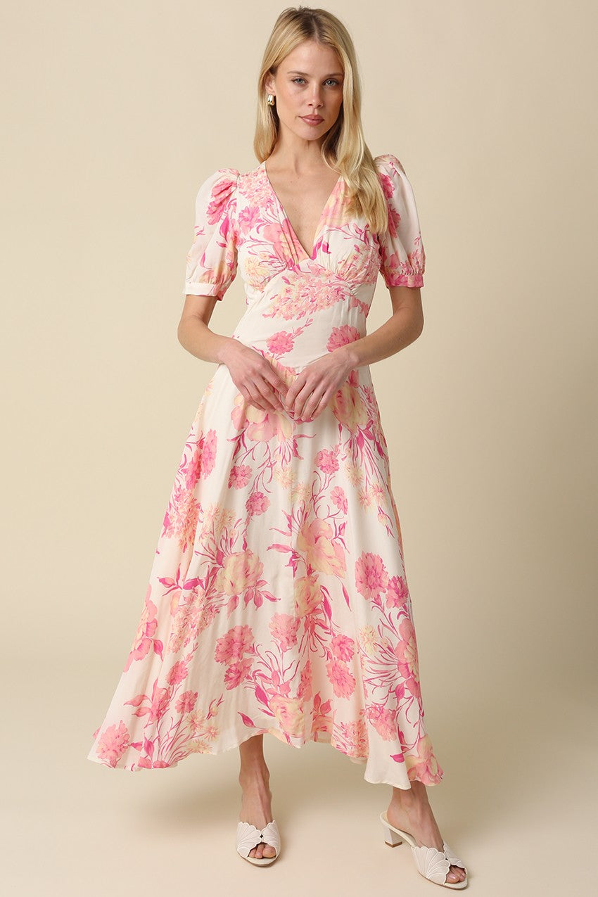Annie Puff Sleeve Maxi Dress