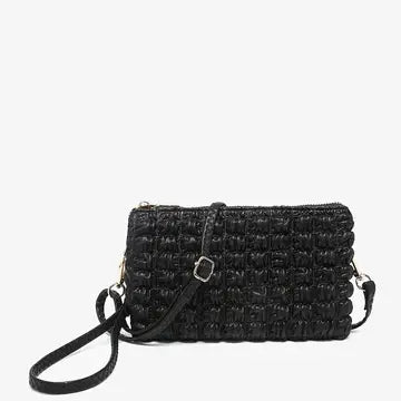 Black Riley Bubble Puffer Purse