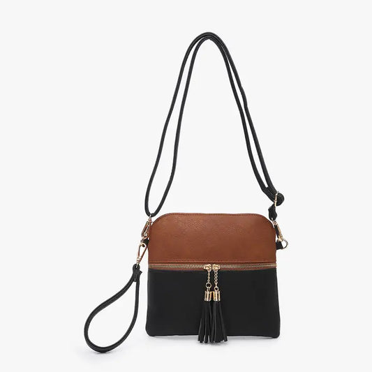 Black & Brown Bag/Wristlet