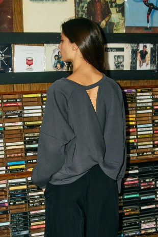Criss-Cross Back Sweatshirt