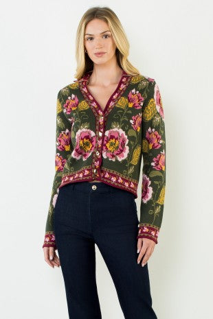 Floral Button Cardigan