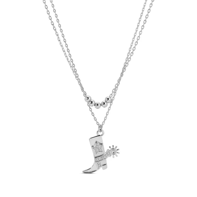 COWGIRL BOOT DOUBLE NECKLACE
