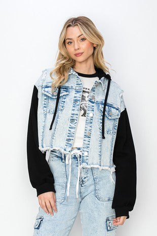 Oversized Jacket With Removable Hoodie