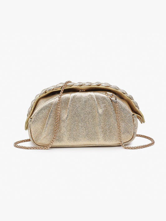 Madrigal Metallic Clutch-Gold