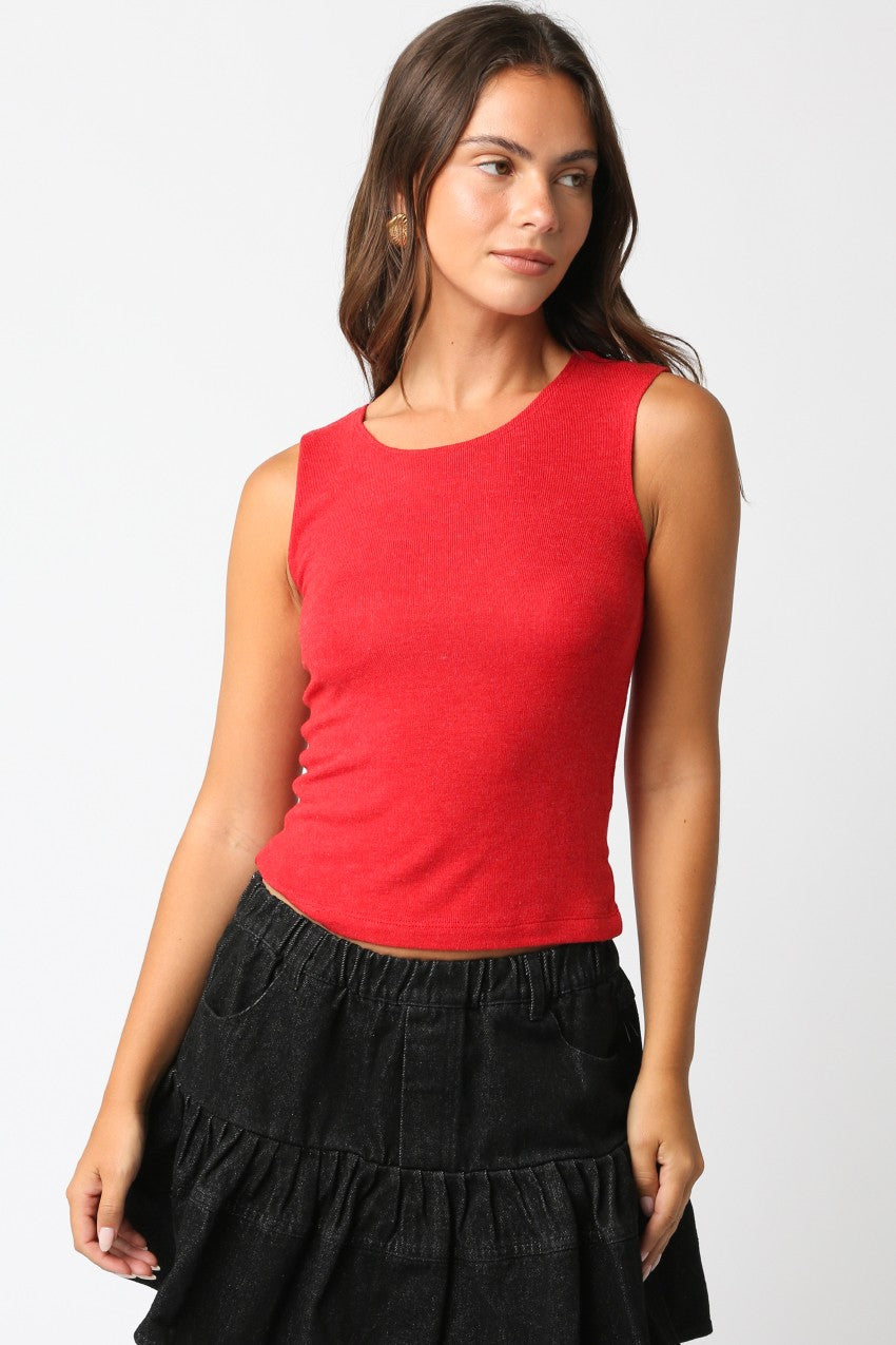 Marilyn Tank Top-Red