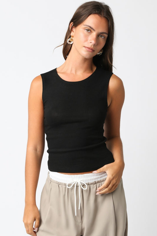 Marilyn Tank Top-Black