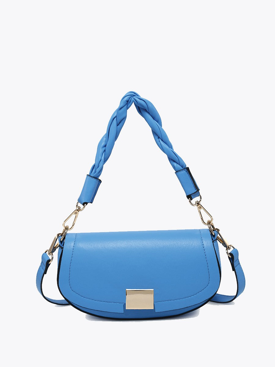 Nylah Flapover Crossbody-Cobalt Blue