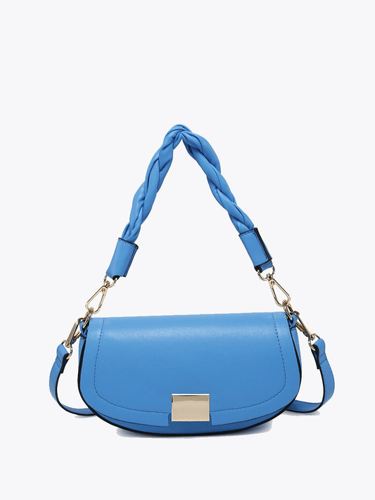 Nylah Flapover Crossbody-Cobalt Blue