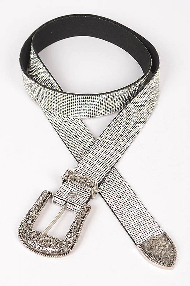 Rhinestone Multi Metal Belt