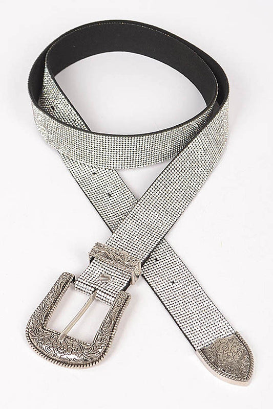 Rhinestone Multi Metal Belt