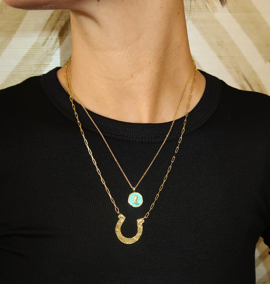 TINY COWGIRL BOOT PENDANT NECKLACE