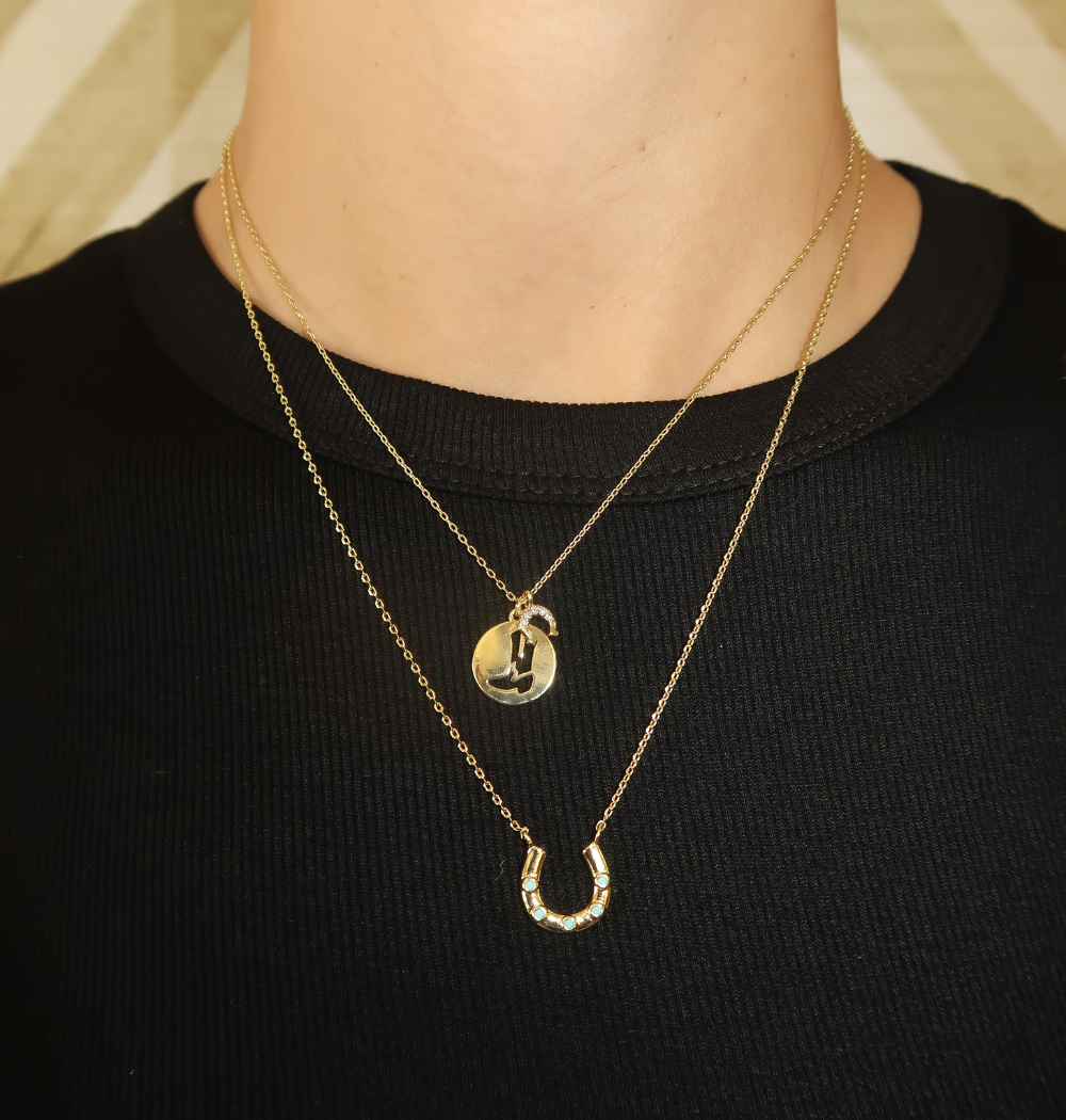 BOOT & HORSESHOE NECKLACE