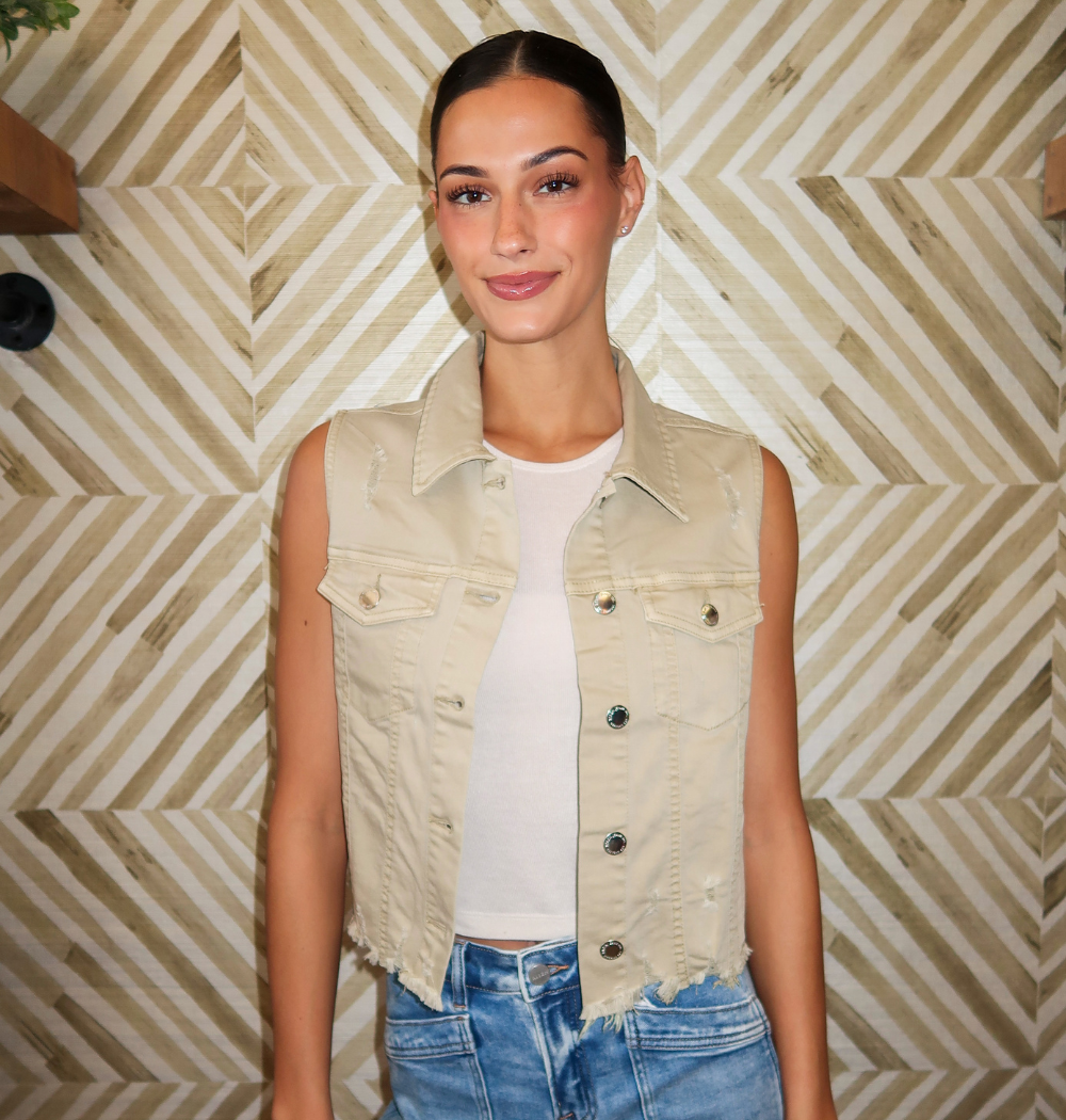 Khaki Vest-RDJ9108