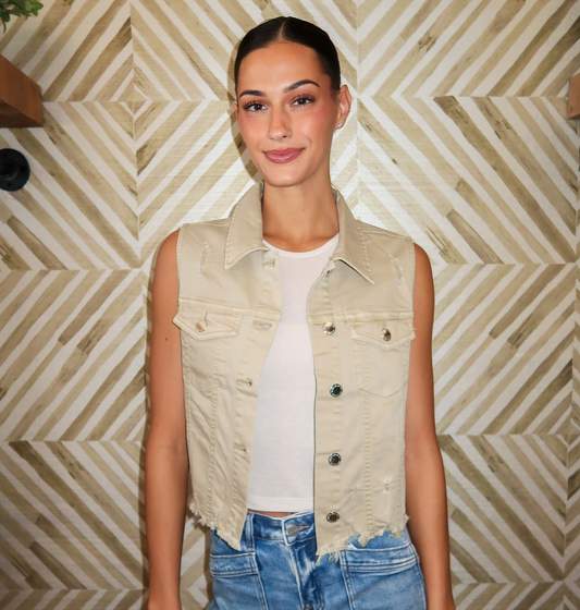 Khaki Vest-RDJ9108