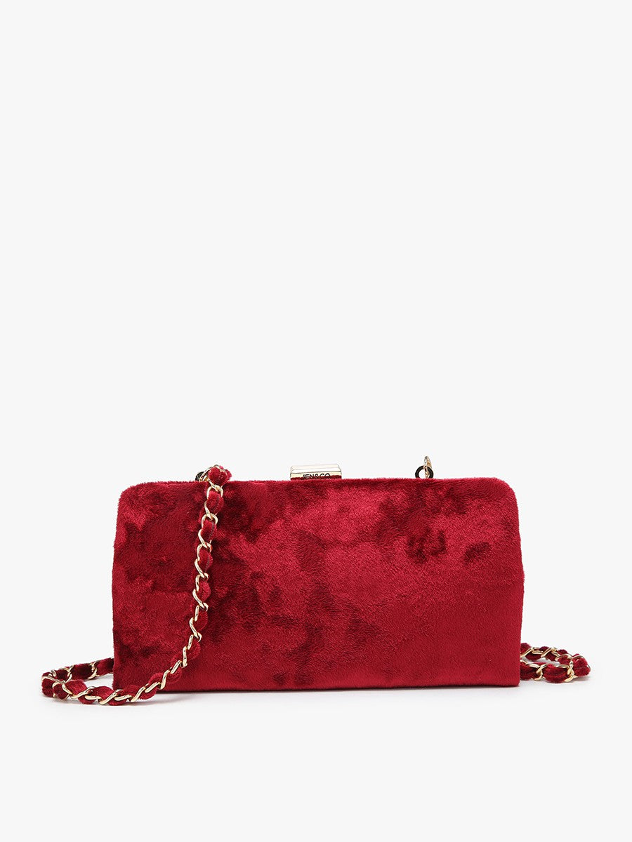 Sue Red Velvet Wallet Pouch